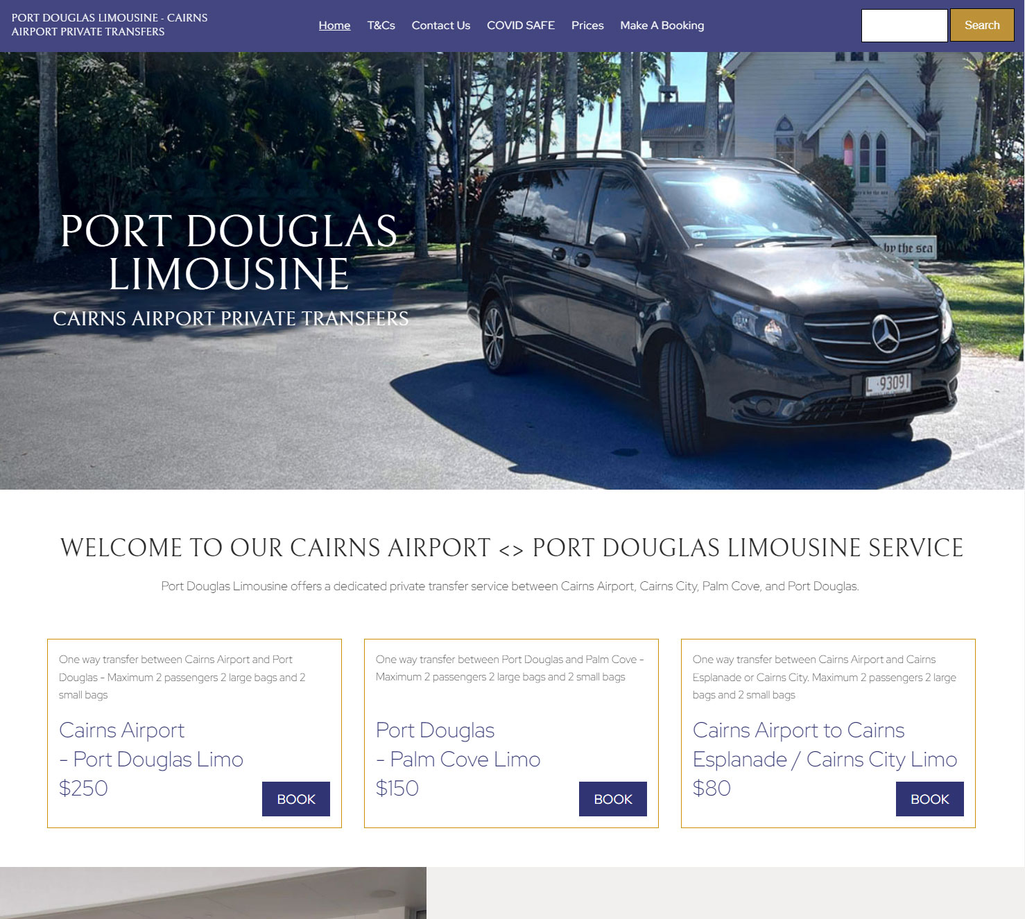 Site upgrade - Port Douglas Limo